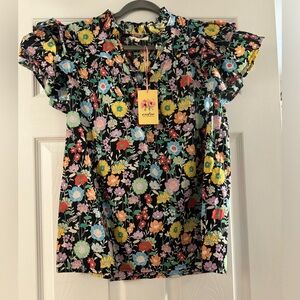 Entro floral cotton blouse